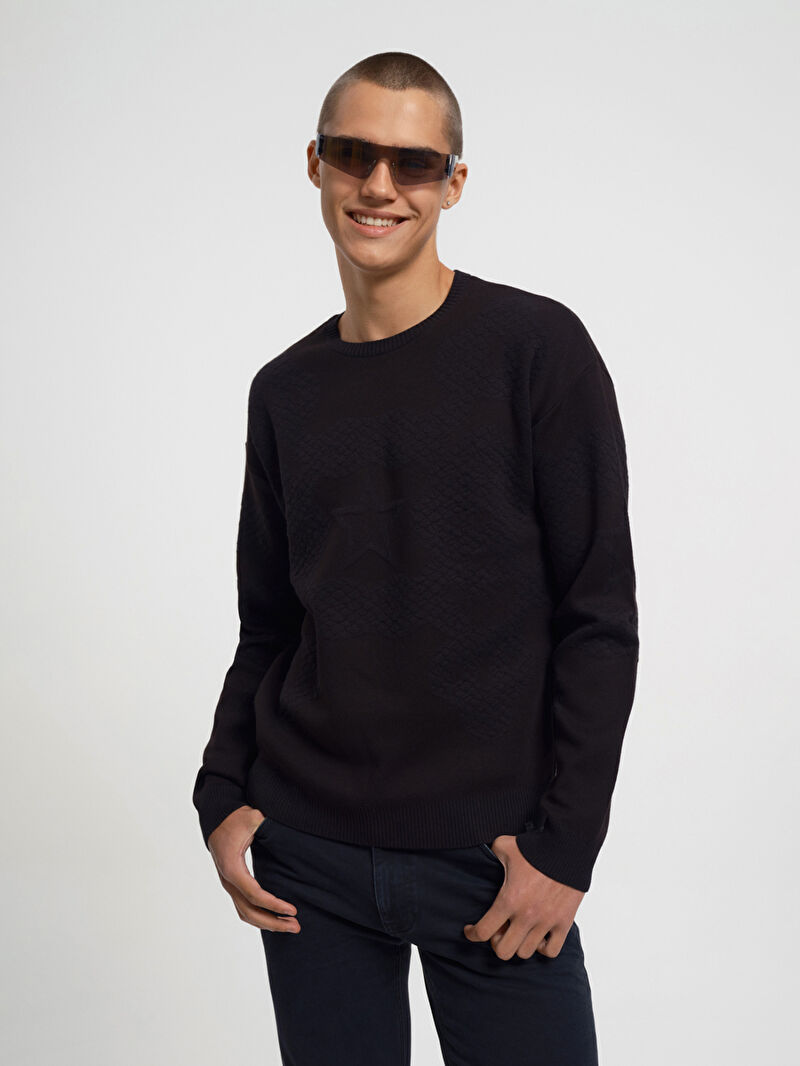 Oversize Fit Erkek Kazak