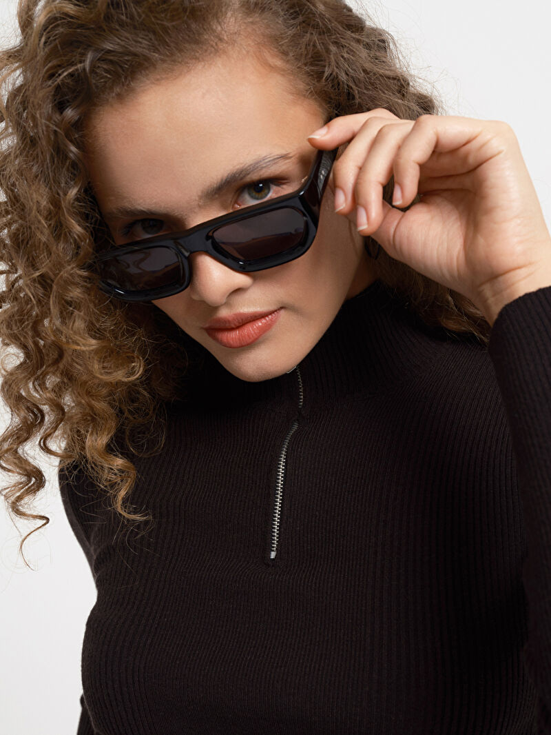 Loose Crop Kadın Bluz U.kol