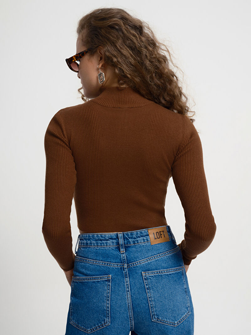 Loose Crop Kadın Bluz U.kol