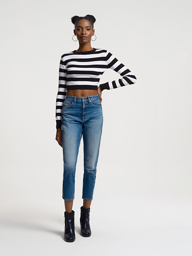 Loose Crop Kadın Kazak