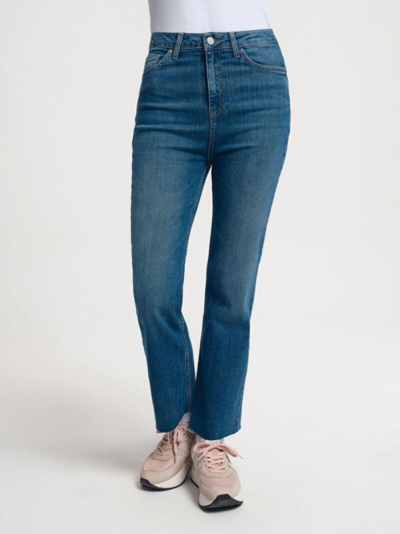 Crop Flare Slim Fit Kadın Pantolon