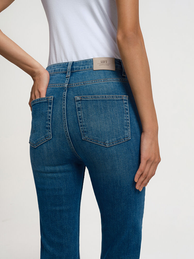 Crop Flare Slim Fit Kadın Pantolon