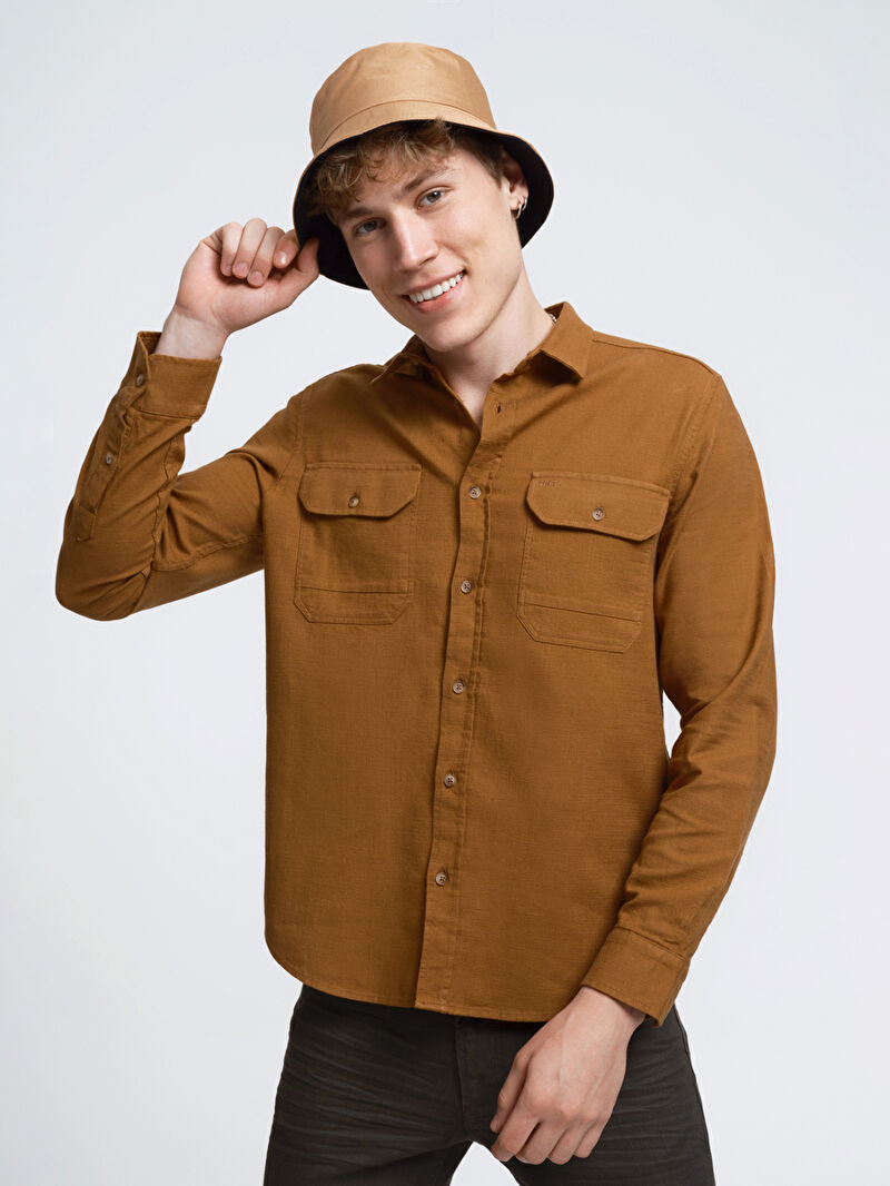 Regular Fit Erkek Gömlek U.kol