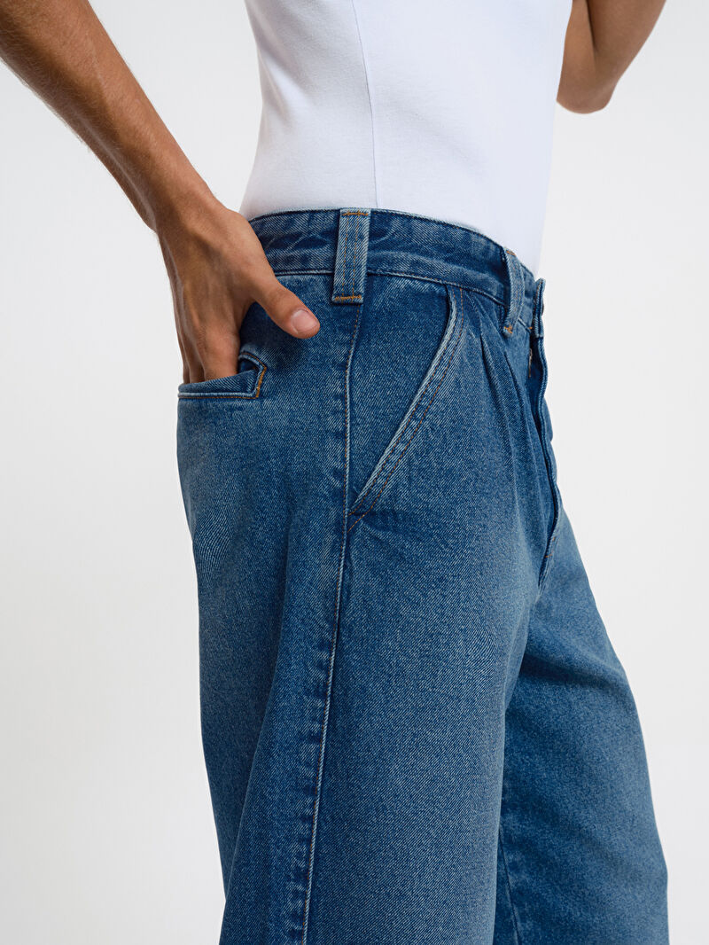 Pleated Baggy Balloon Fit Erkek Pantolon