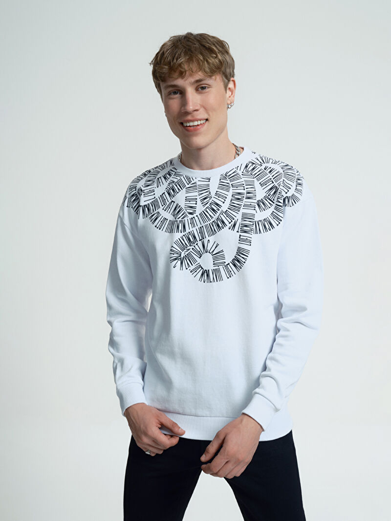Oversize Fit Erkek Sweatshirt
