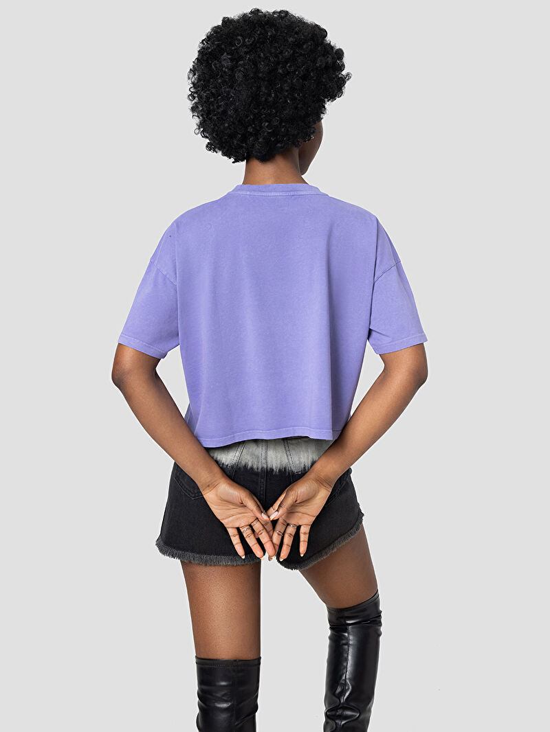 Long Crop Kadın Tshirt K.kol