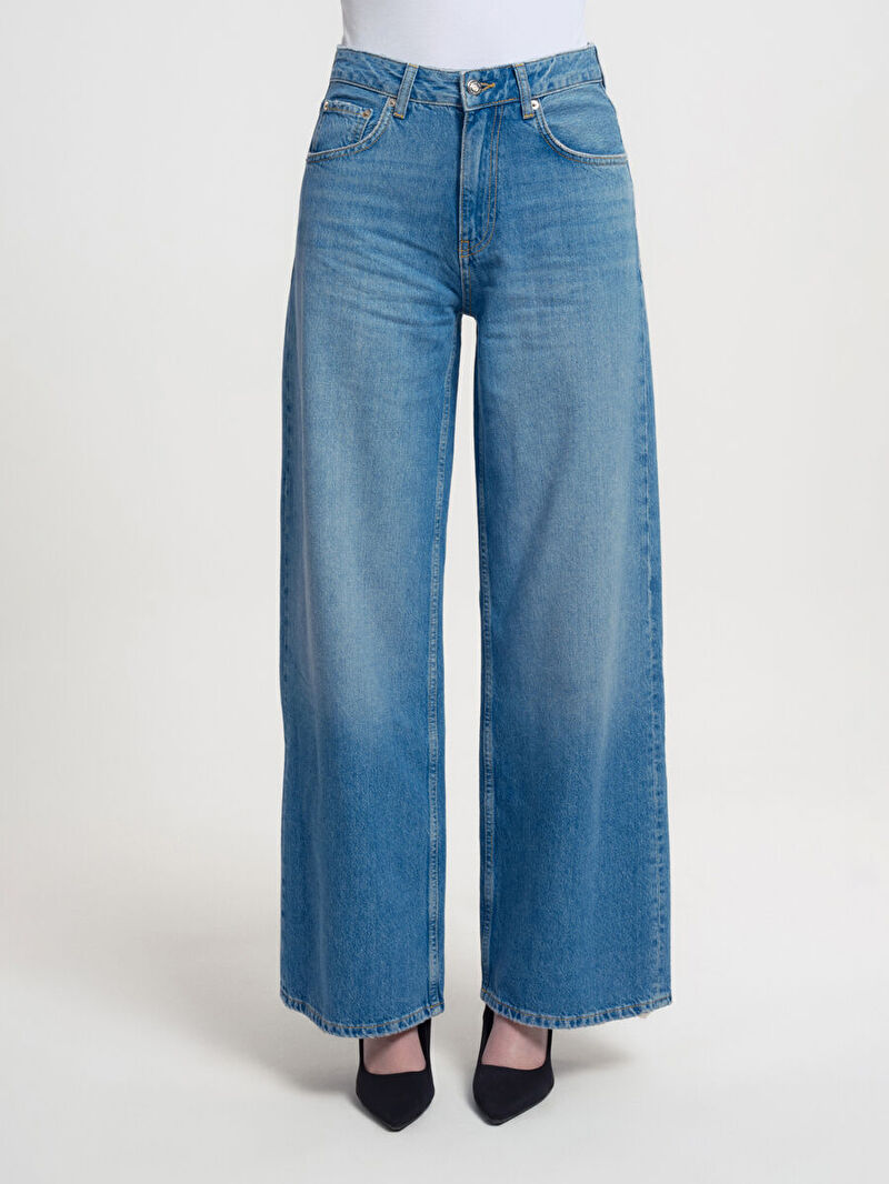 Long Wide Leg Regular Fit Kadın Pantolon