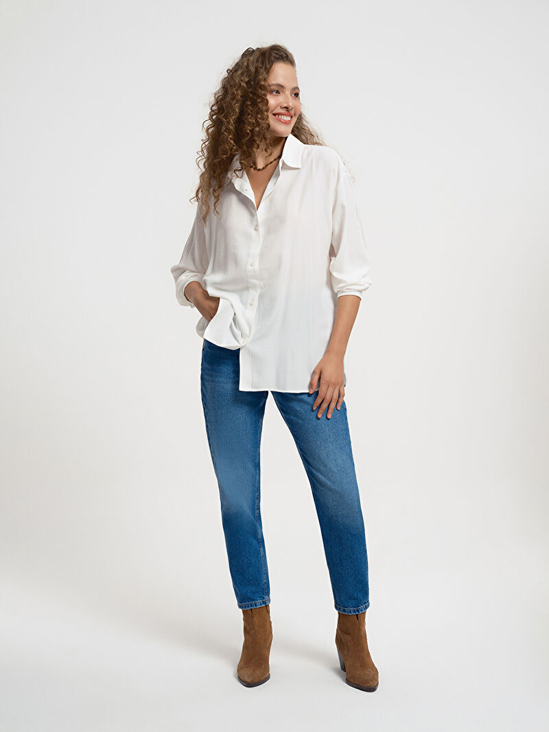 Regular Fit Kadın Gömlek U.kol