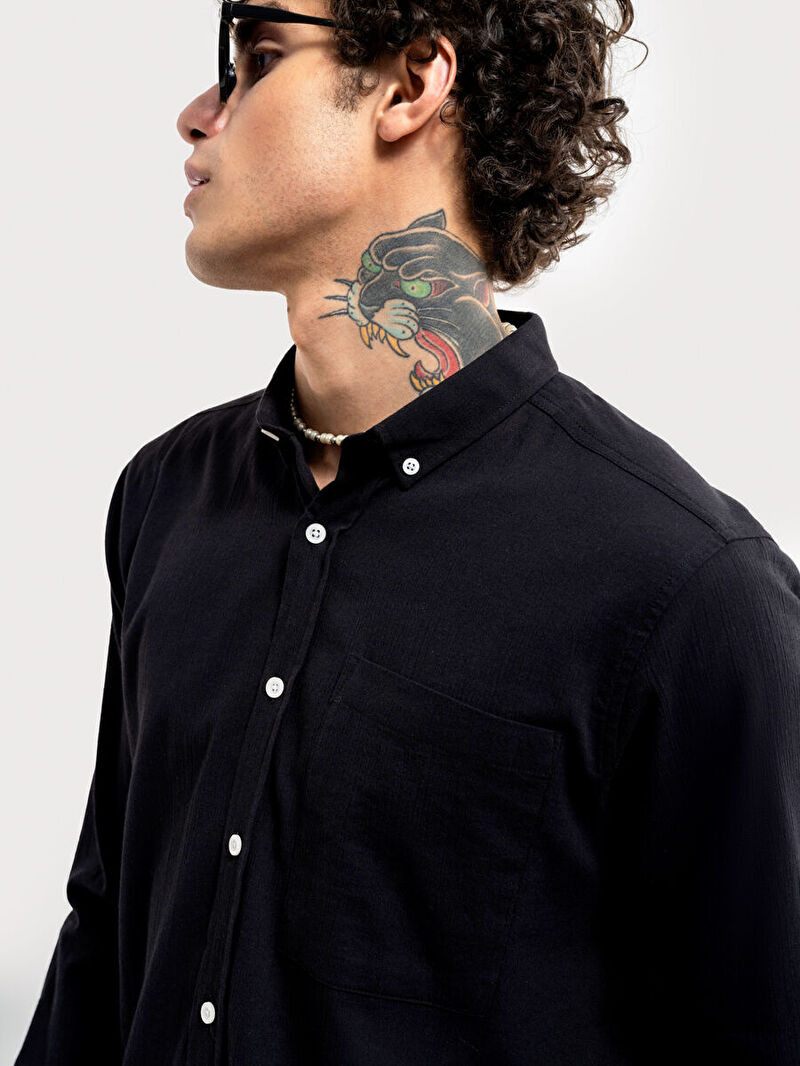 Oversize Fit Erkek Gömlek U.kol