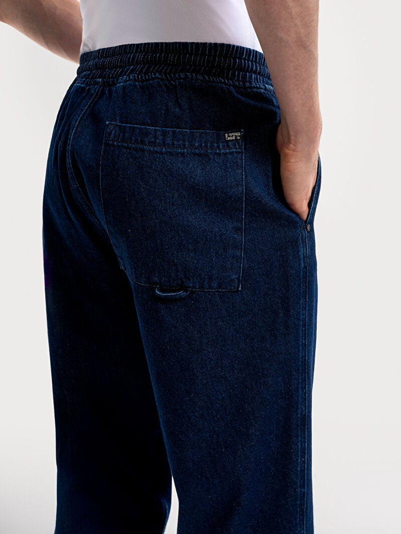 Slouchy Elastic Waist Fit Erkek Pantolon