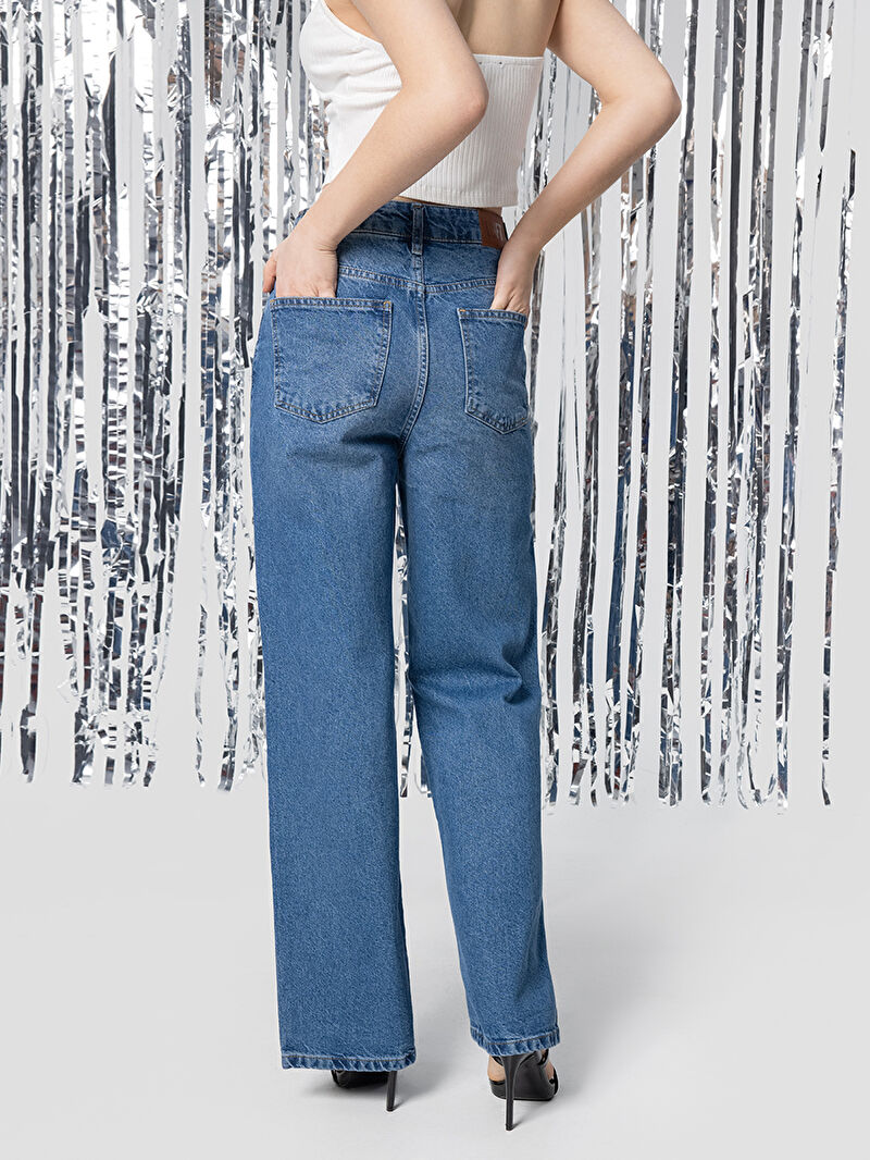 Long Wide Leg Regular Fit Kadın Pantolon