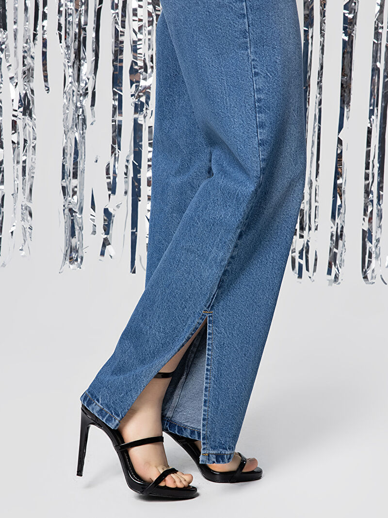 Long Wide Leg Regular Fit Kadın Pantolon