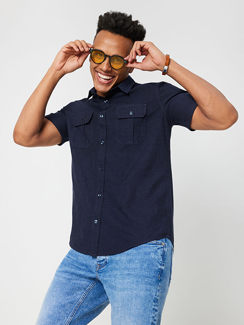 Regular Fit Erkek Gömlek K.kol