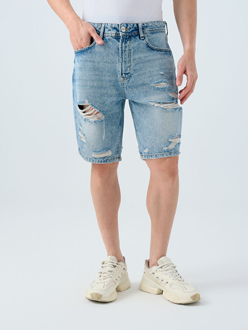 Straight Fit Erkek Şort