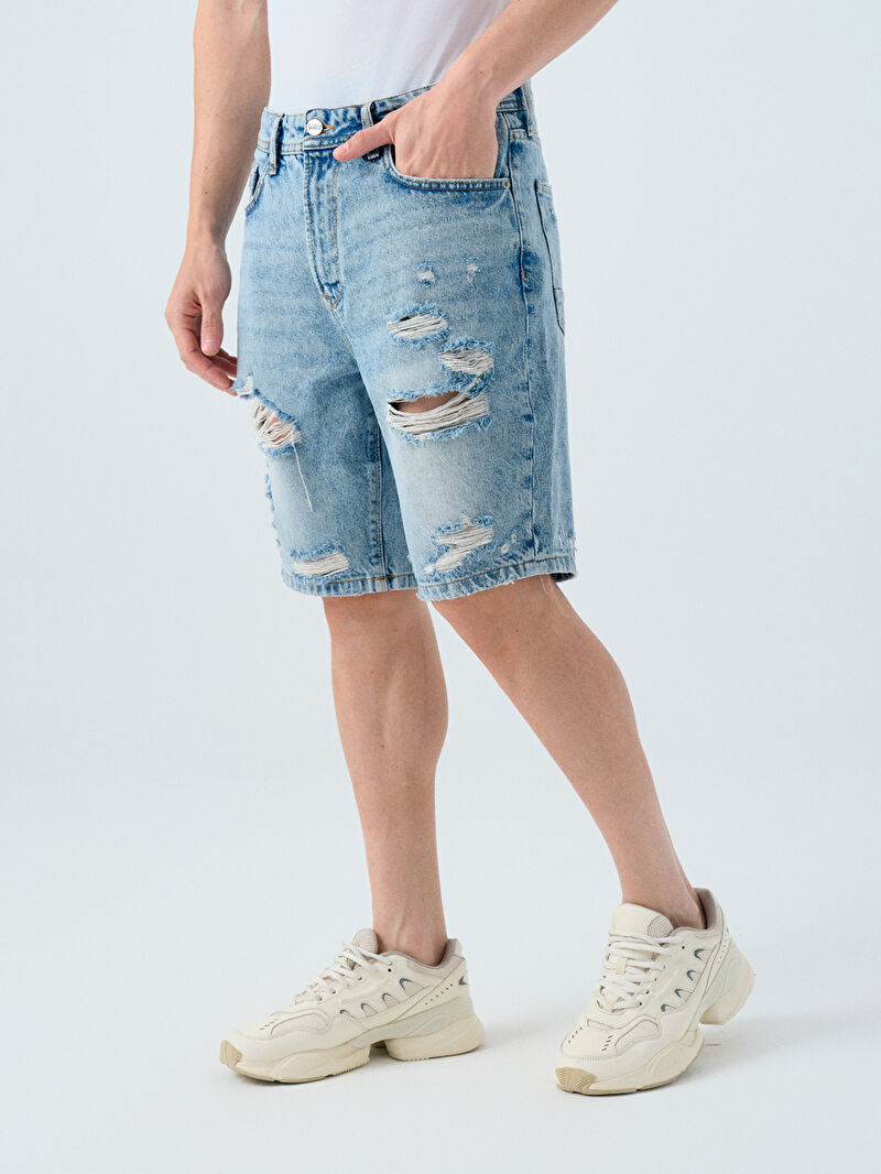 Straight Fit Erkek Şort