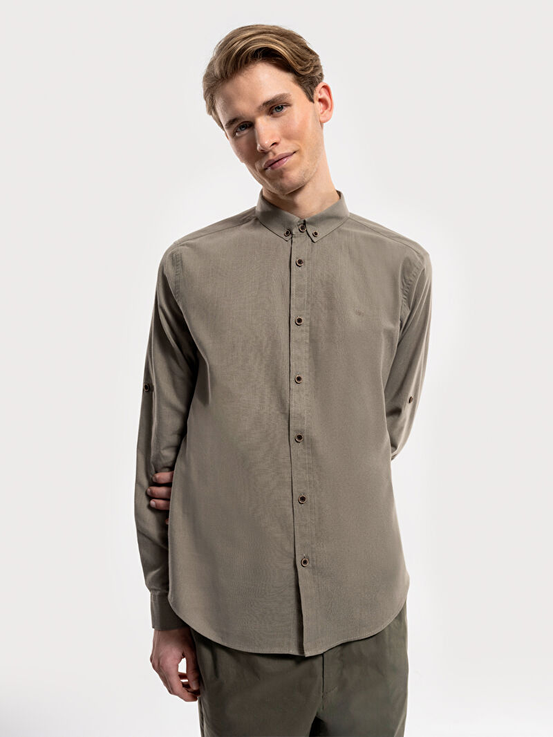 Regular Fit Erkek Gömlek U.kol