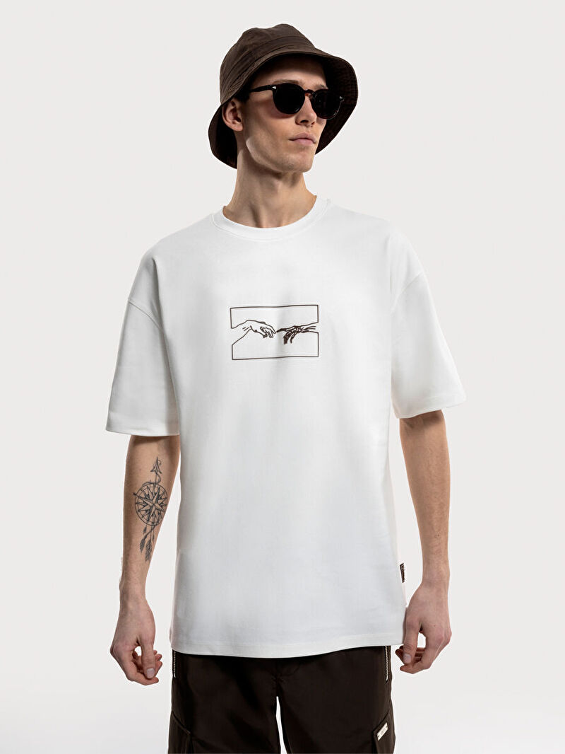 Oversize Fit Erkek Tshirt K.kol