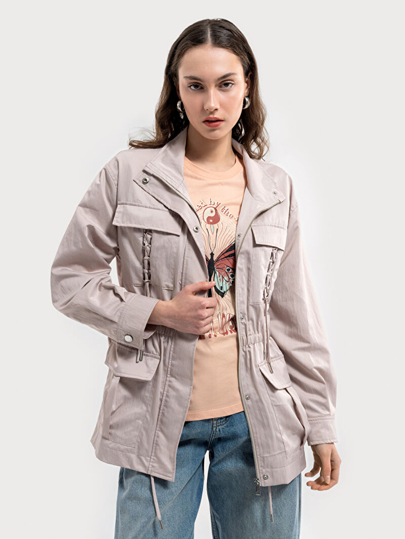 Loose Fit Kadın Yağmurluk