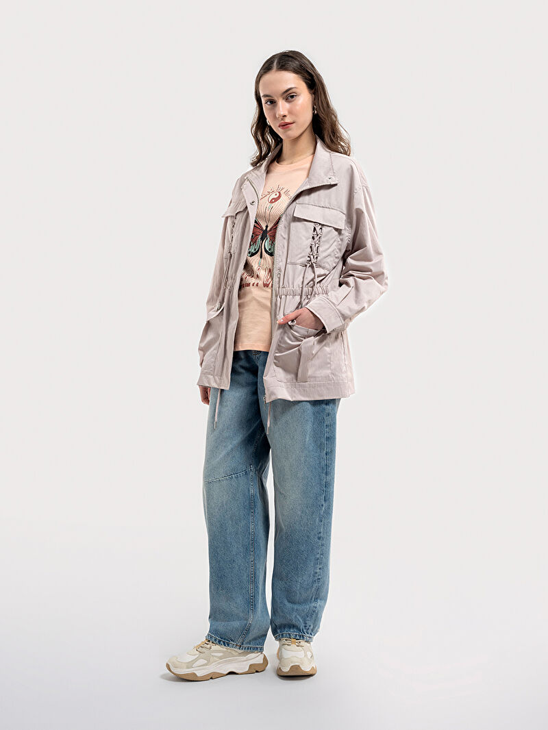 Loose Fit Kadın Yağmurluk