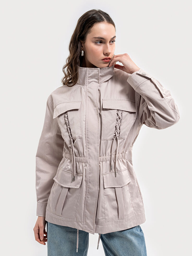 Loose Fit Kadın Yağmurluk