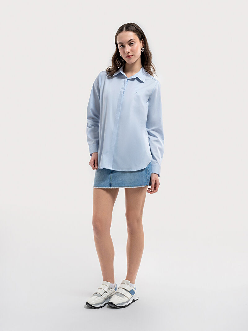 Loose Fit Kadın Gömlek U.kol