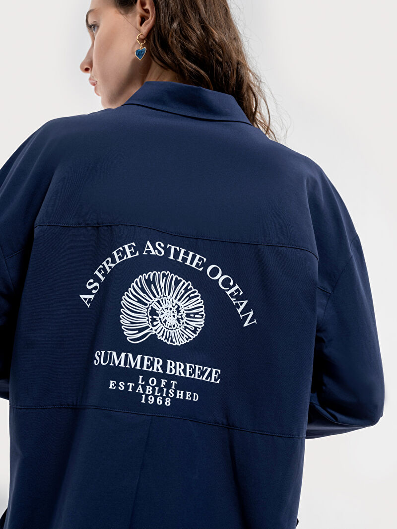 Loose Fit Kadın Gömlek U.kol