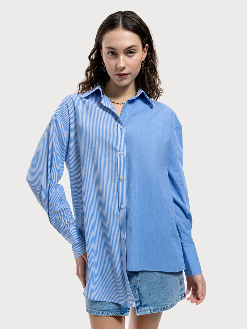 Loose Fit Kadın Gömlek U.kol