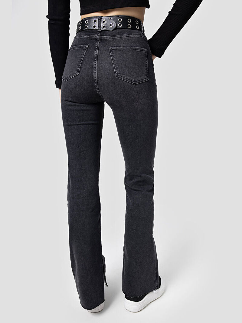 Long Flare Slim Fit Kadın Pantolon