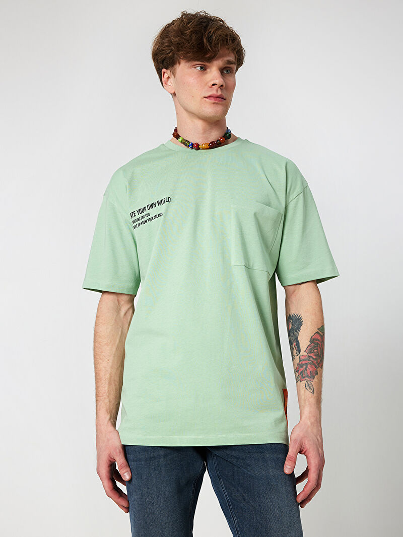 Oversize Fit Erkek Tshirt K.kol