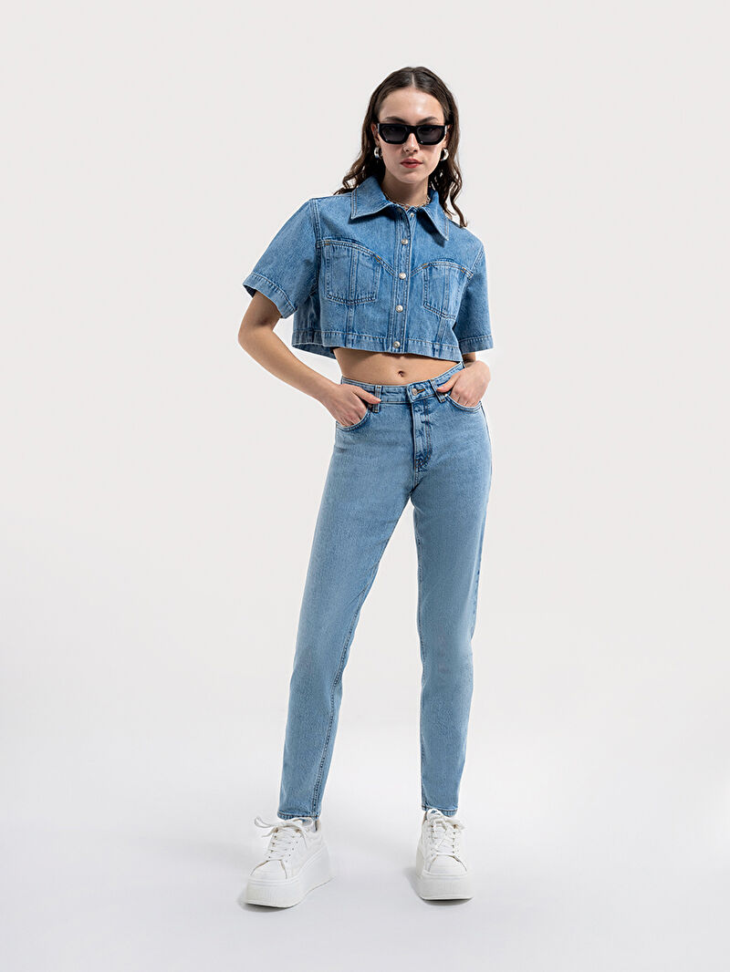 Regular Fit Kadın Gömlek K.kol