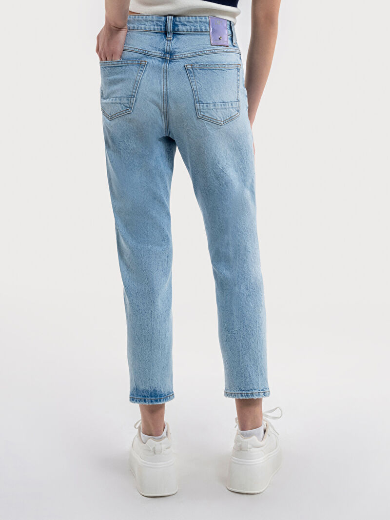 Mom Slim Fit Kadın Pantolon