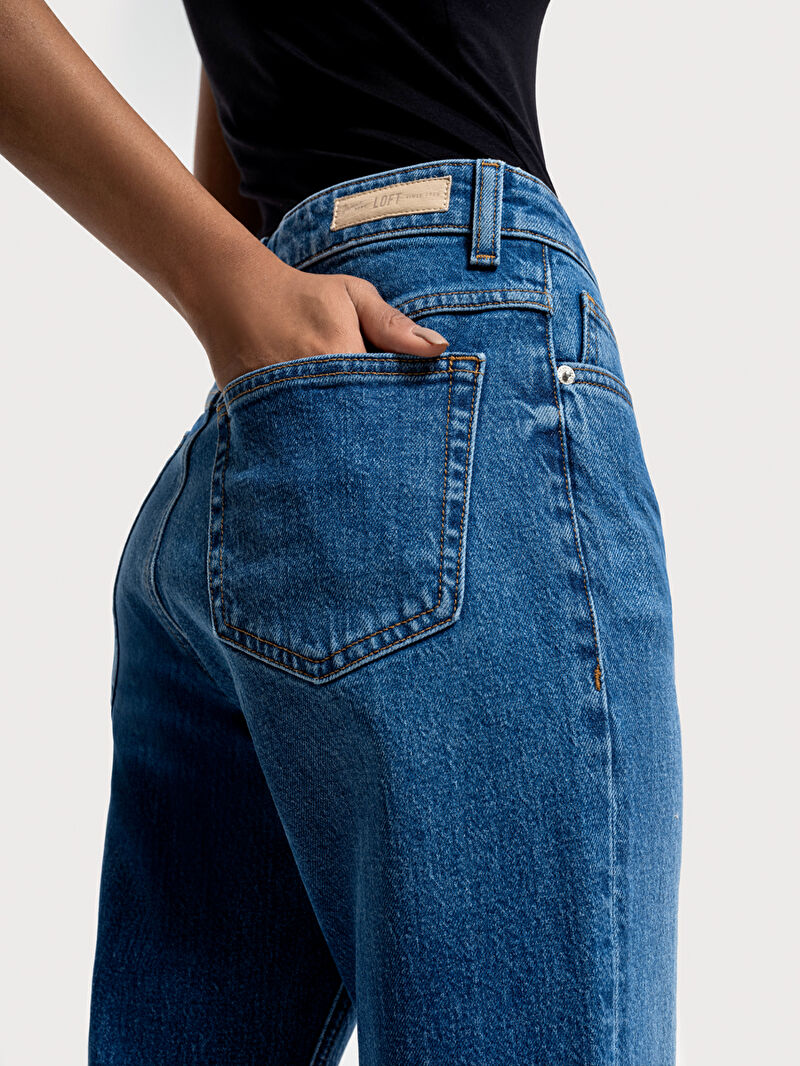 Mom Slim Fit Kadın Pantolon