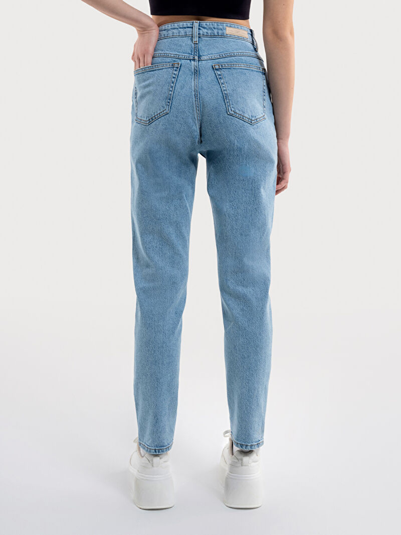 Mom Slim Fit Kadın Pantolon