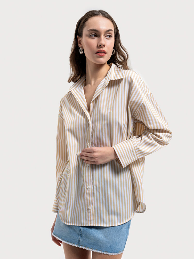 Relax Fit Kadın Gömlek U.kol