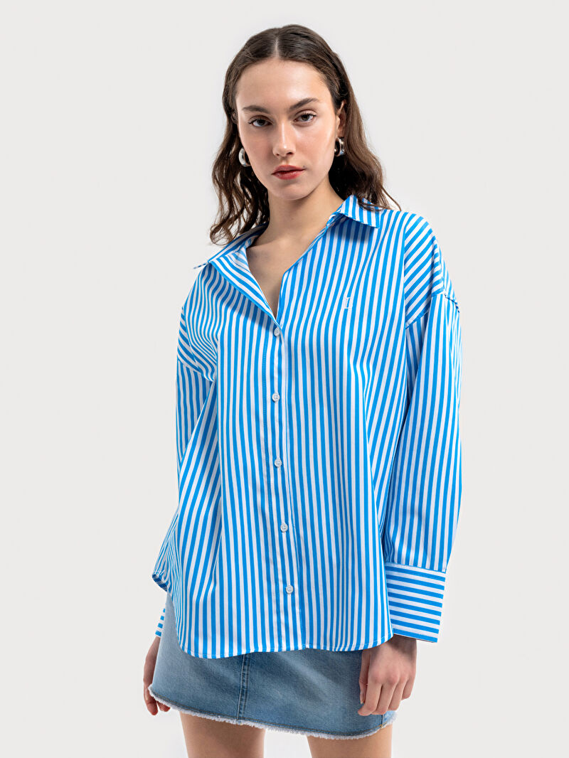 Relax Fit Kadın Gömlek U.kol