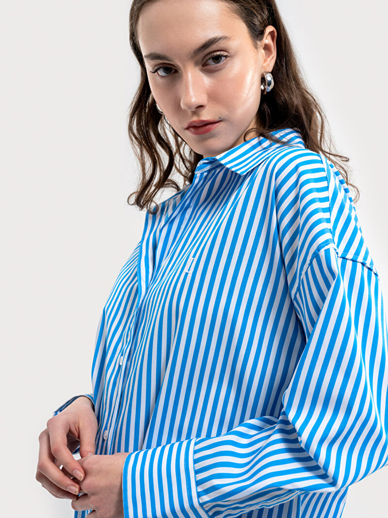 Relax Fit Kadın Gömlek U.kol