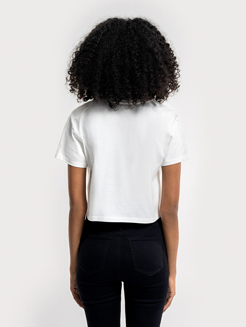 Long Crop Kadın Tshirt K.kol