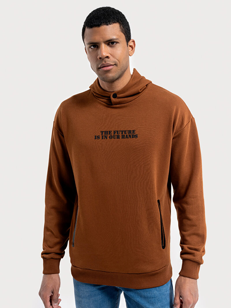 Oversize Fit Erkek Sweatshirt