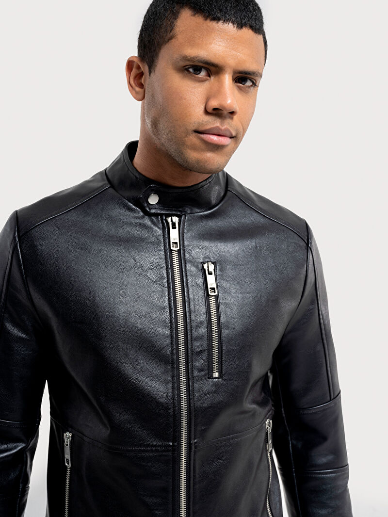 Regular Fit Erkek Mont Pu