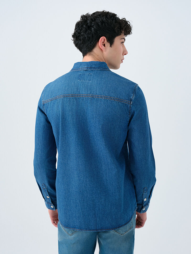 Slim Fit Erkek Gömlek U.kol