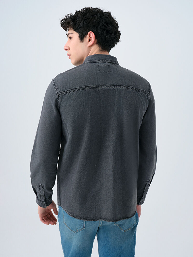 Slim Fit Erkek Gömlek U.kol