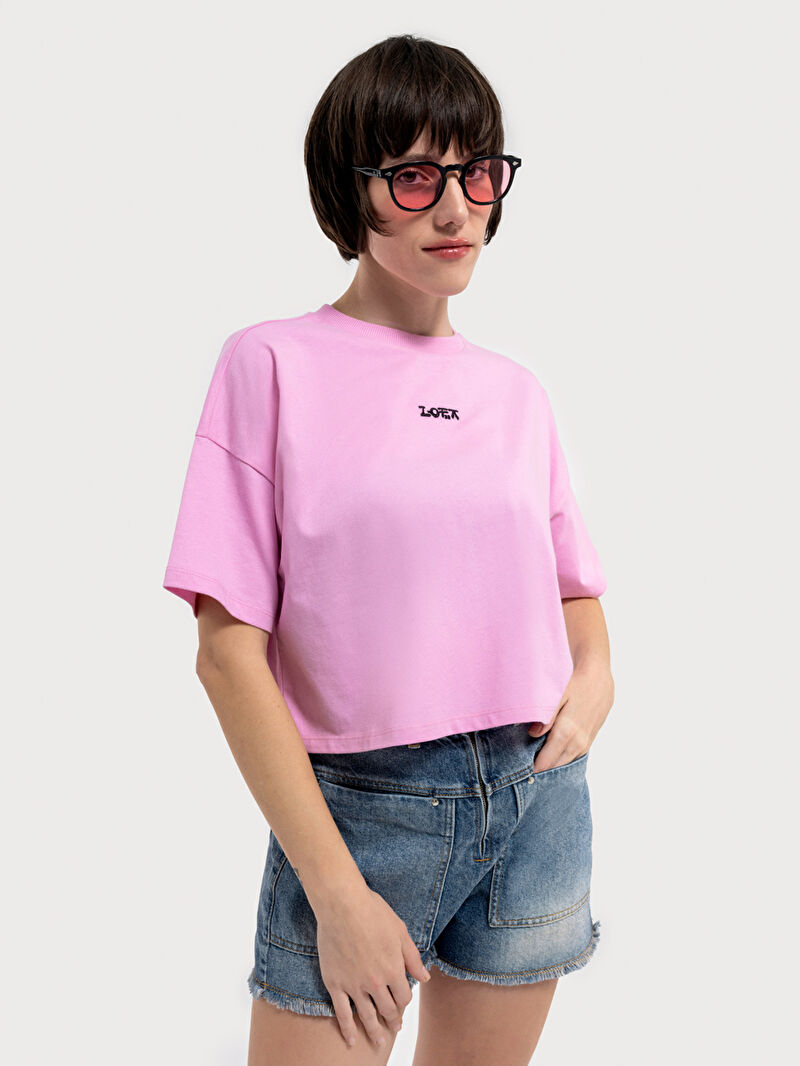 Long Crop Kadın Tshirt K.kol