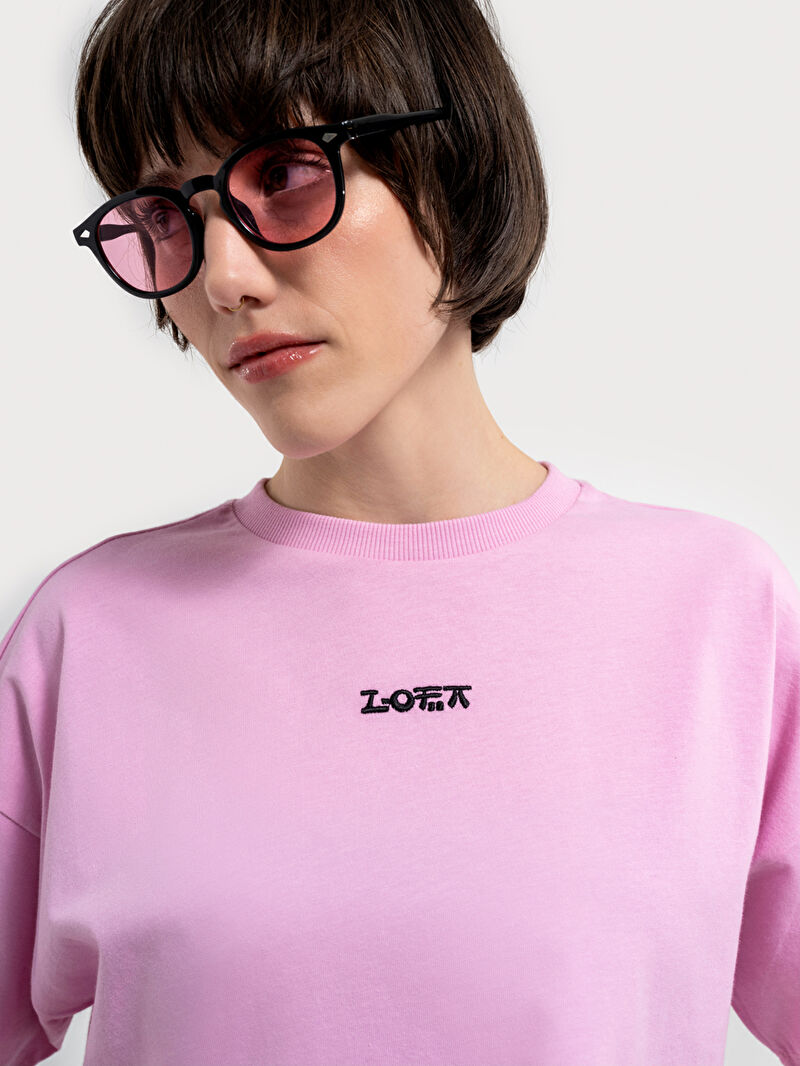 Long Crop Kadın Tshirt K.kol