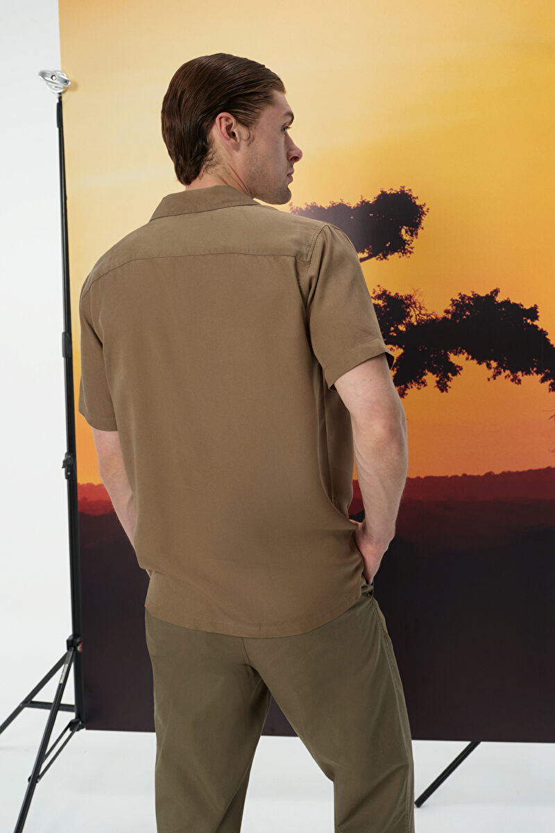 Oversize Fit Erkek Gömlek K.kol