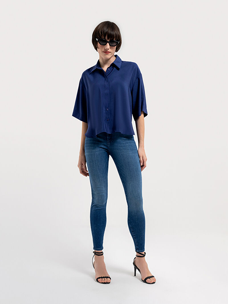 Loose Fit Kadın Gömlek K.kol