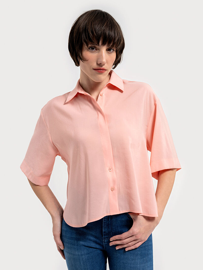 Loose Fit Kadın Gömlek K.kol