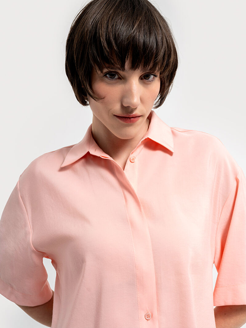 Loose Fit Kadın Gömlek K.kol