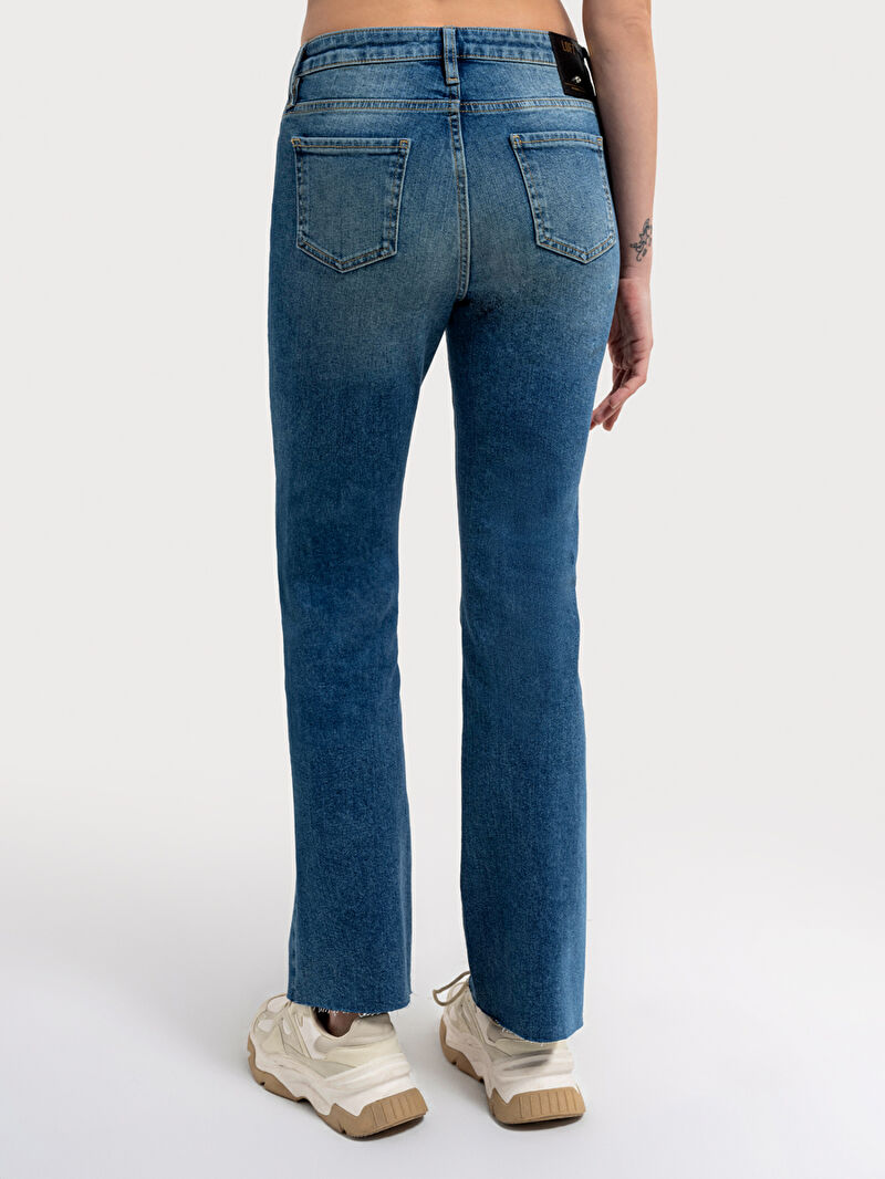 Flare Slim Fit Kadın Pantolon