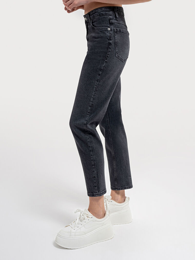 Mom Slim Fit Kadın Pantolon