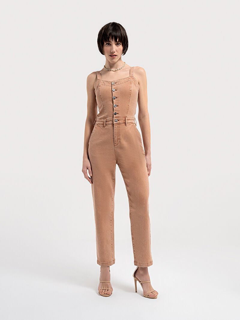 Slim Fit Kadın Tulum